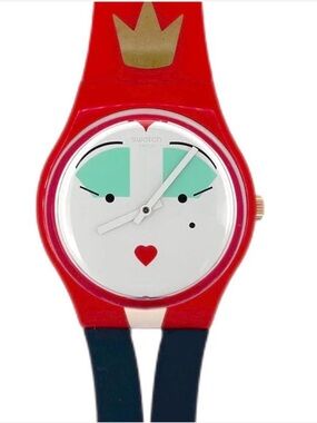 LIMITED EDITION Swatch Originals Wonderqueen Watch Queen of Hearts